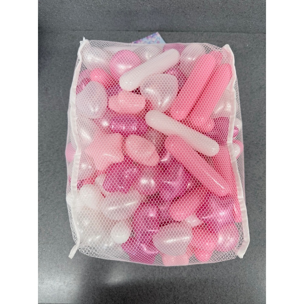 Starbolo 150pc Ball Pit Balls Pink Purple White Heart Star Mixed Shapes New
